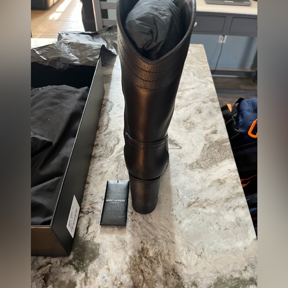 NWT & Box Authentic - Yves Saint Laurent Kate 90 Bootie Black Size 39 - Picture 10 of 15